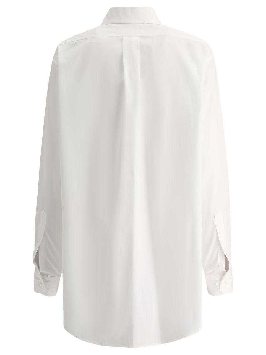 Shop Maison Margiela "four Stitches" Poplin Shirt In White