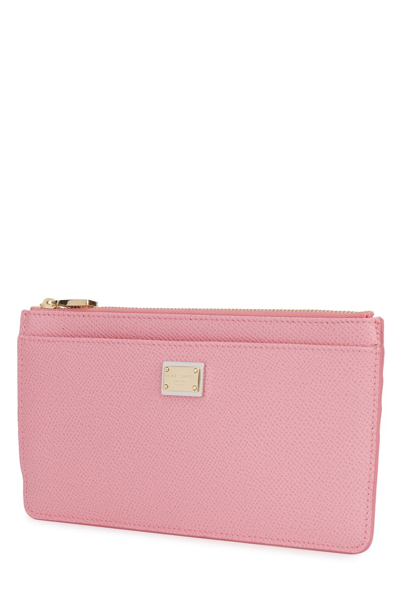 Shop Dolce & Gabbana Large Card Holder In Pink