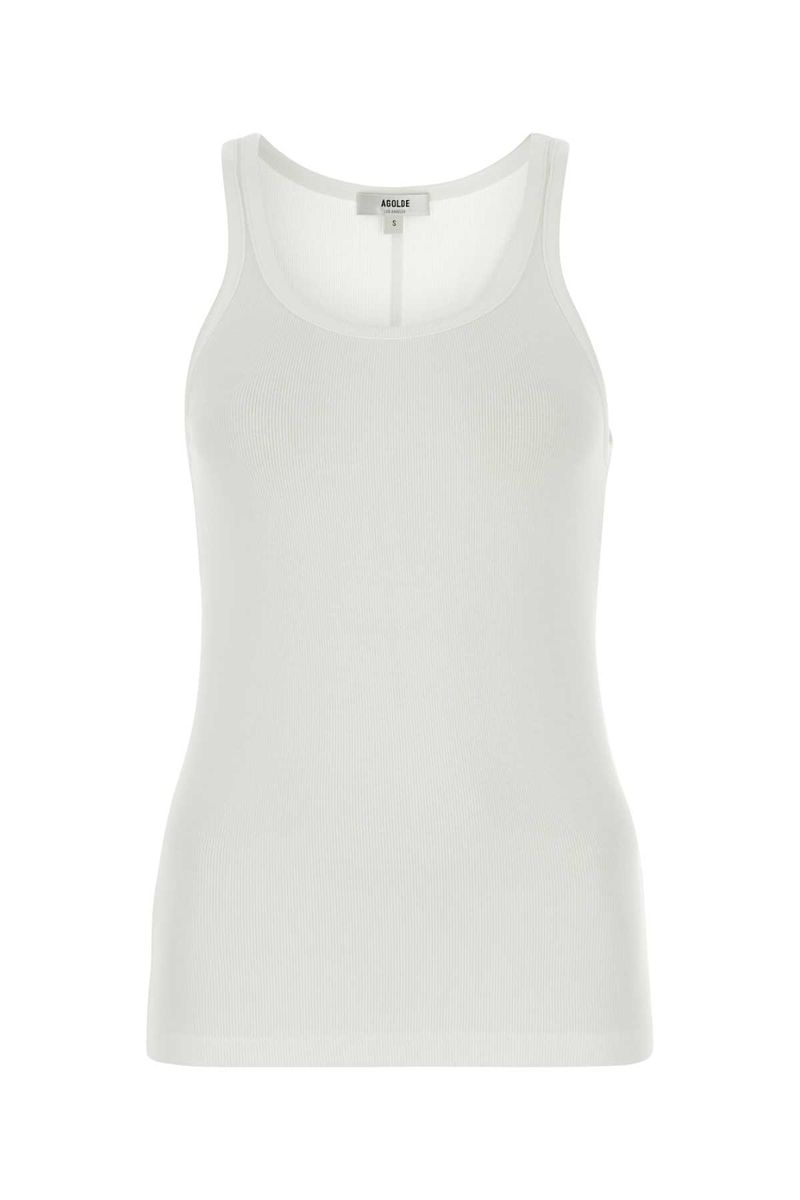 Shop Agolde Tops In White