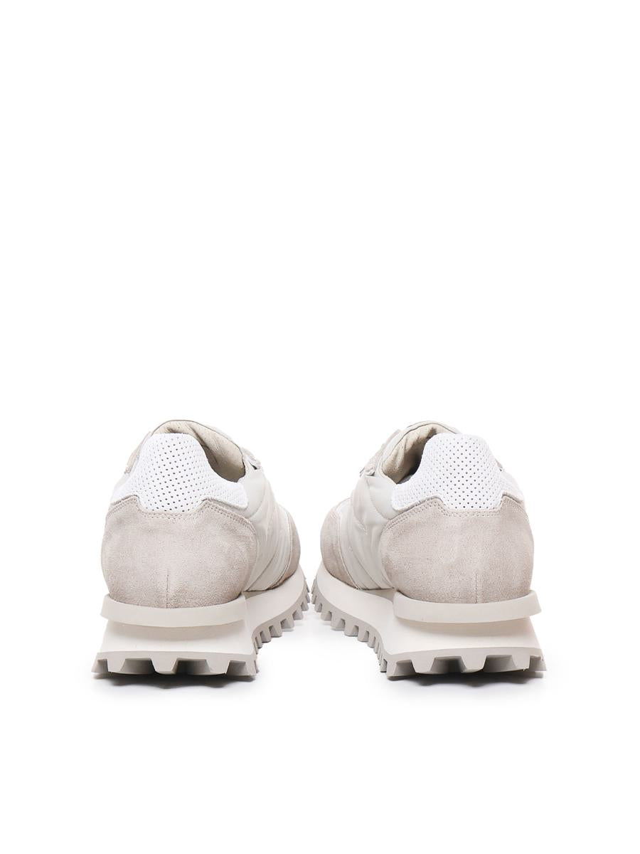 Shop Eleventy Sneakers In Sand, White