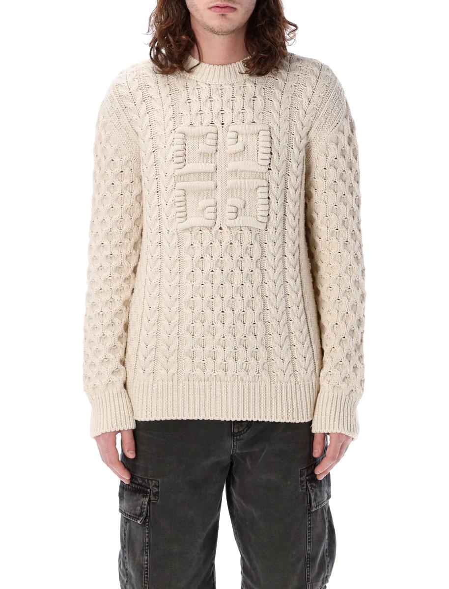 Givenchy 4g Knit Sweater In White