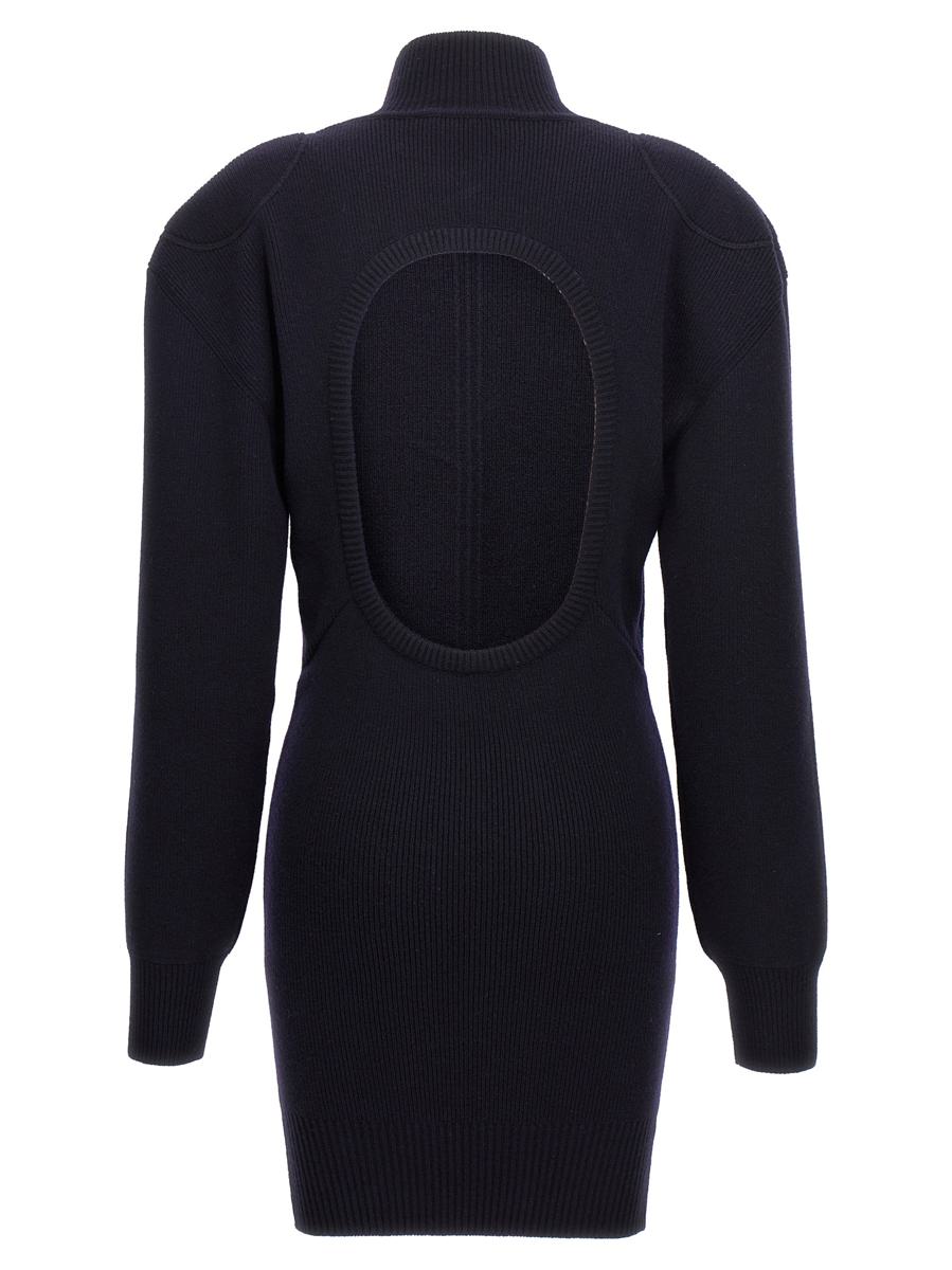 Shop Stella Mccartney Knitted Dress In Blue