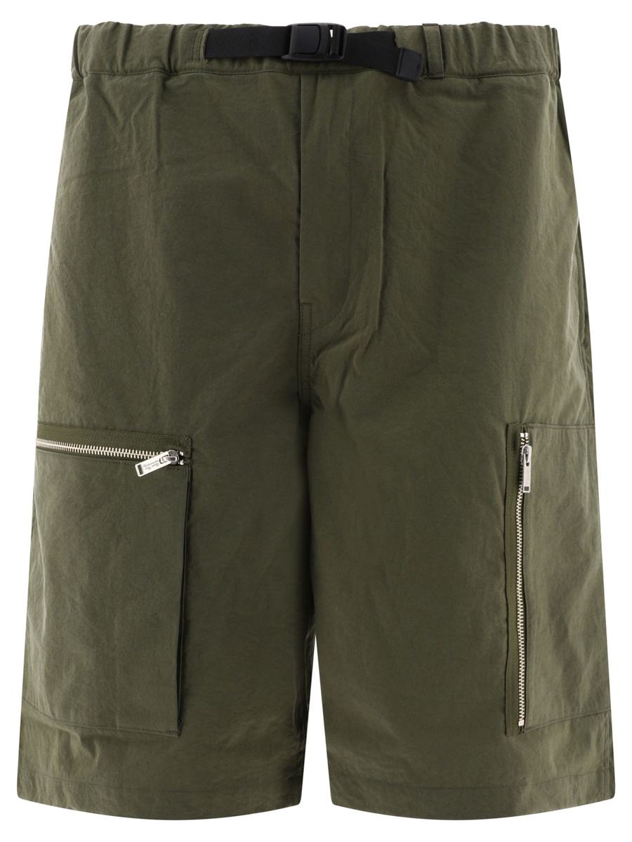 Undercover Belted Shorts In Green