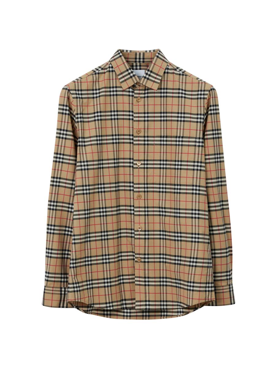 Shop Burberry Shirt In Nude & Neutrals