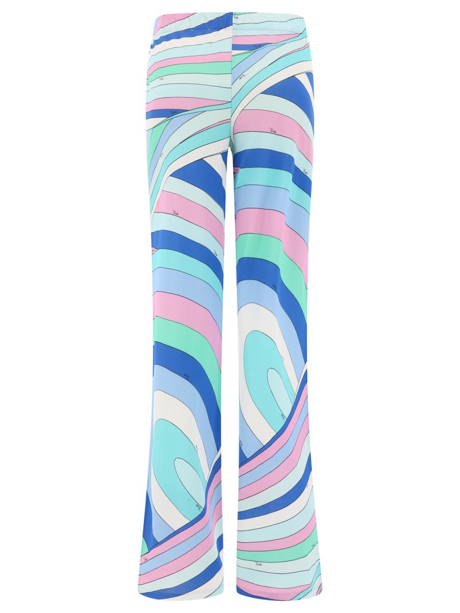 Shop Pucci "yummy" Trousers In Blue