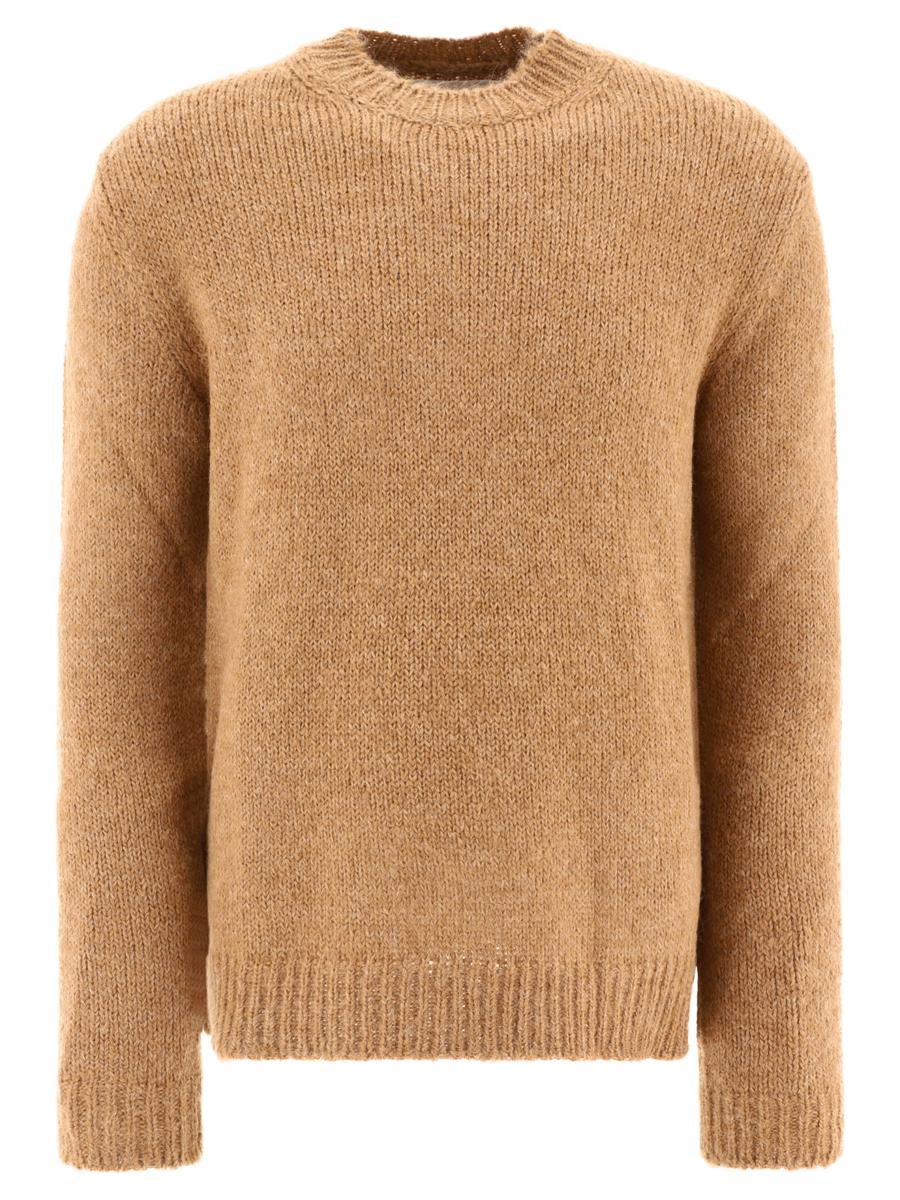 Shop Jil Sander Mélange-effect Sweater In Beige