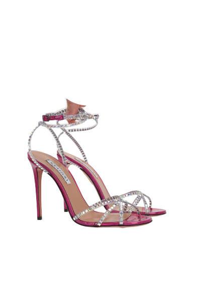 Shop Aquazzura Sandals In Fuchsia