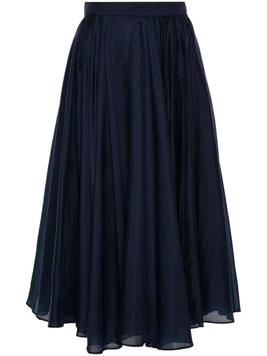 Dr. Hope Midi Skirt With Pleats Clothing In Blue