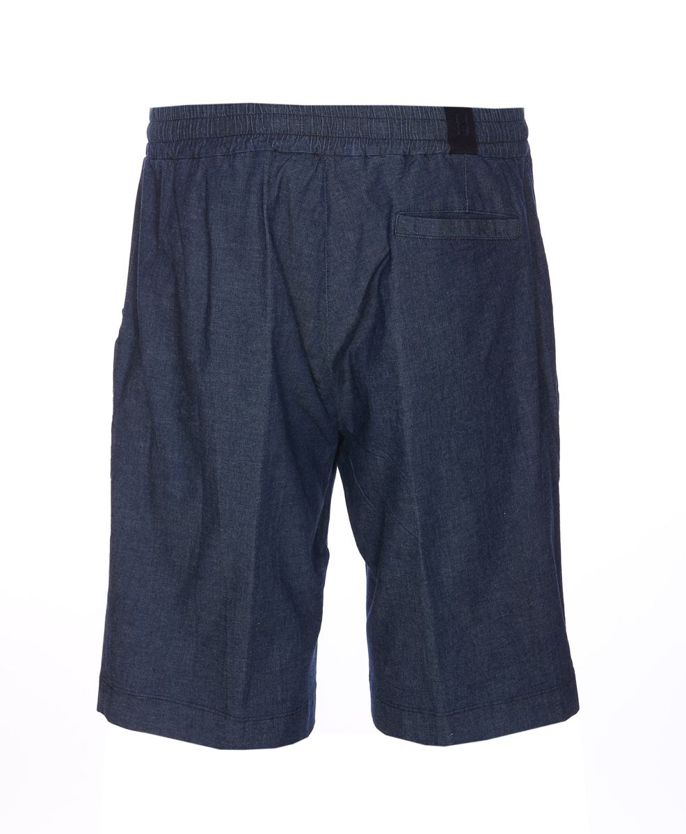 Shop Hōsio Hosio Shorts In Blue