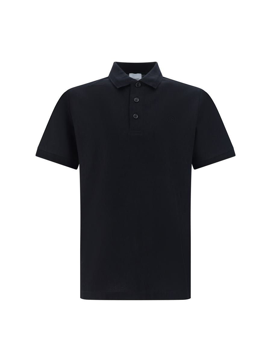 Burberry Polo Shirts In Black