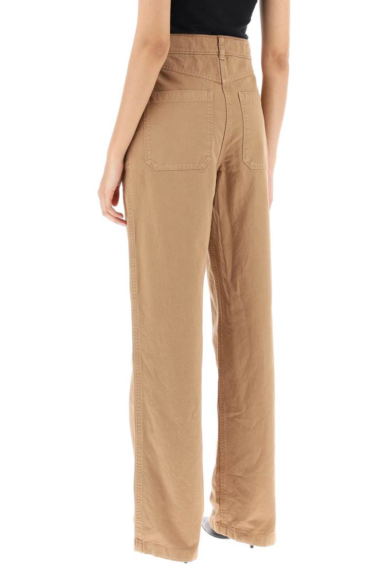 Shop Burberry 'branley' Straight Leg Pants In Beige