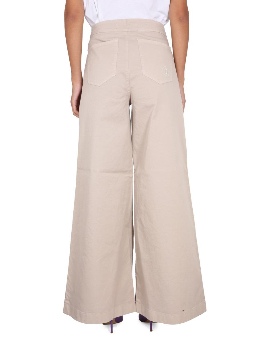 Shop Department 5 Yoko Extraflare Pants In Beige