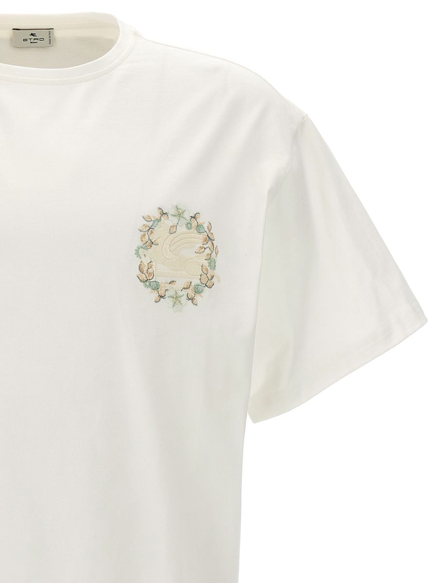 Shop Etro Cotton T-shirt In White