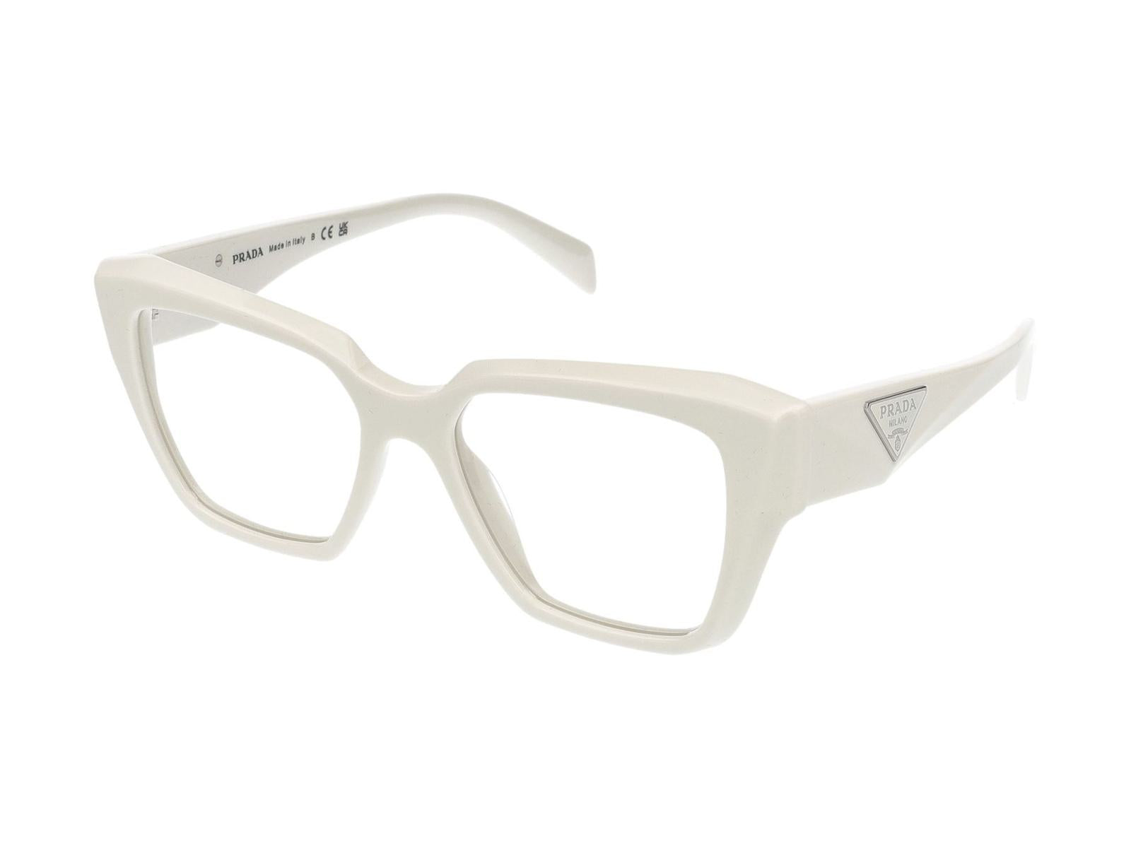 Shop Prada Eyeglasses In White/ivory