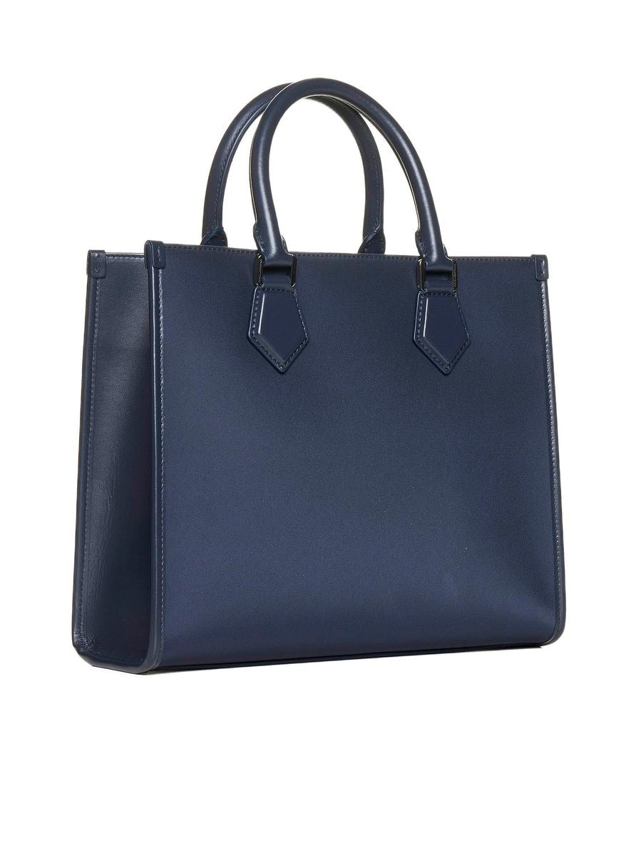 Shop Dolce & Gabbana Nylon Tote In Blue