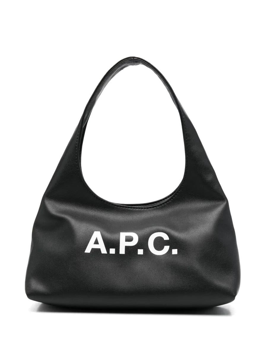 Apc A.p.c. Black Shoulder Bag With Magnetic Fastening