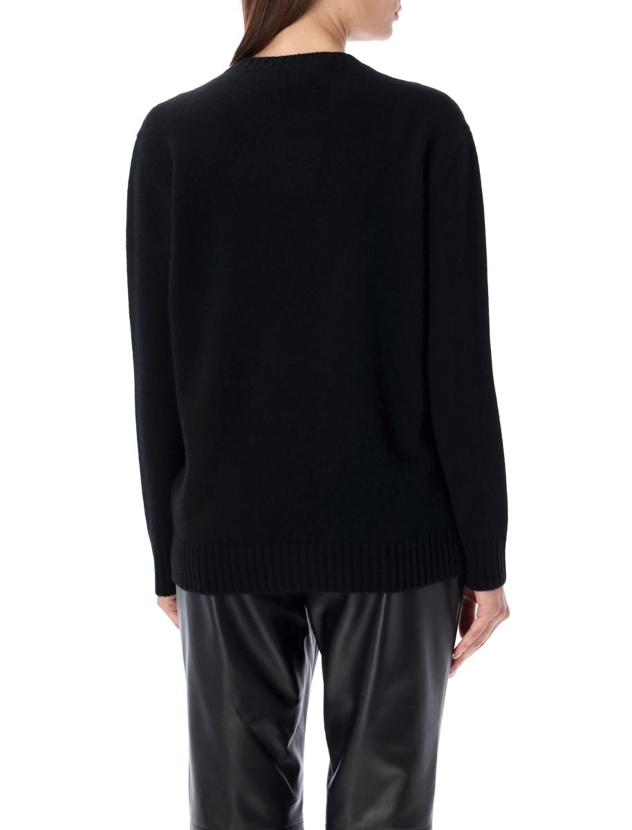 Shop Ralph Lauren Bear Cashmere Knit In Black