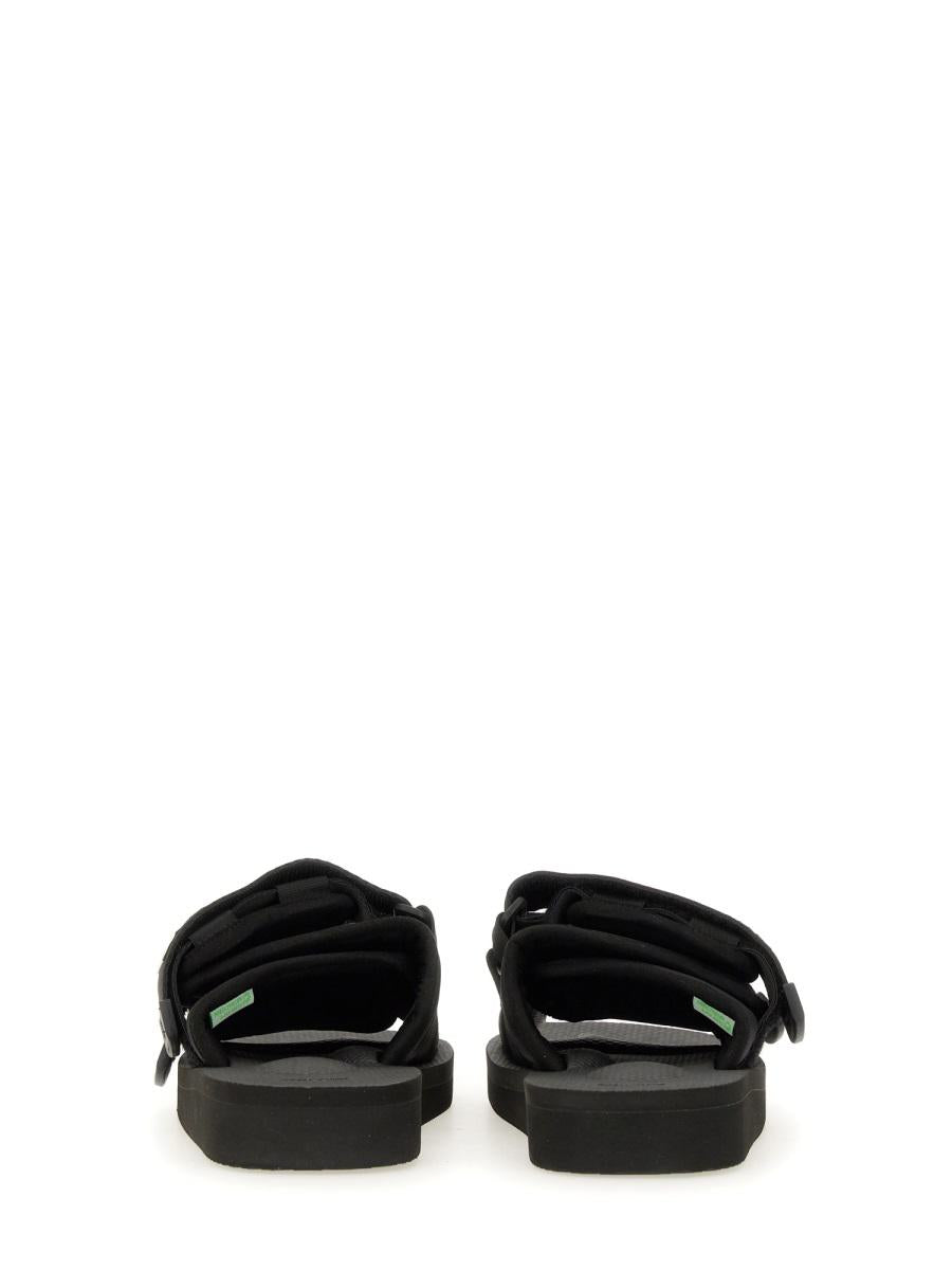 Shop Suicoke "moto Cab" Sandal Unisex In Black