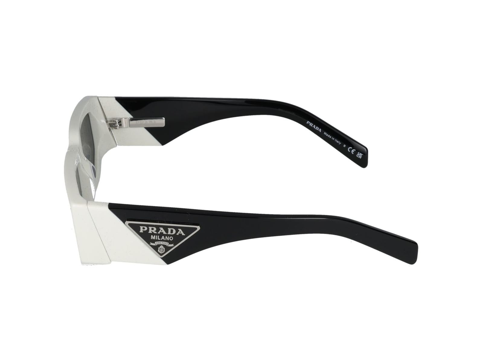 Shop Prada Sunglasses In White Talc