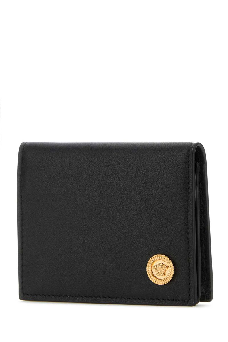 Shop Versace Wallets In Black