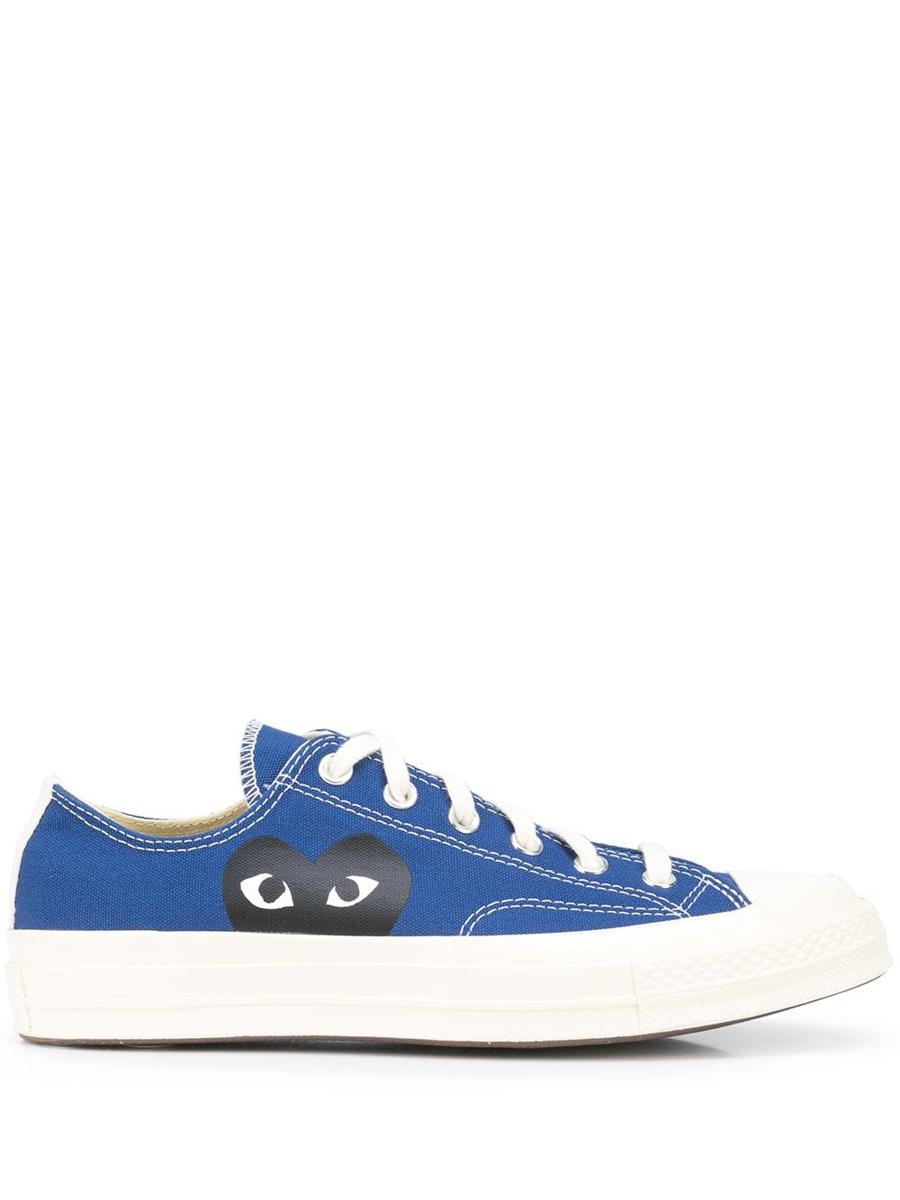 Shop Comme Des Garçons Play X Converse Chuck 70 Low Sneakers Shoes In Blue