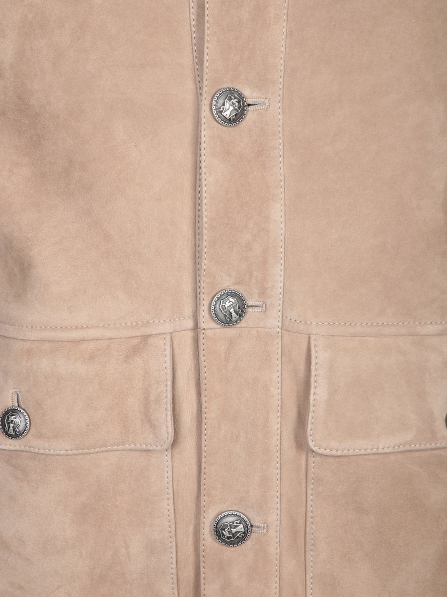 Brunello Cucinelli Bomber Jacket With Knitted Back And Textured Knit Sleeves In Brown