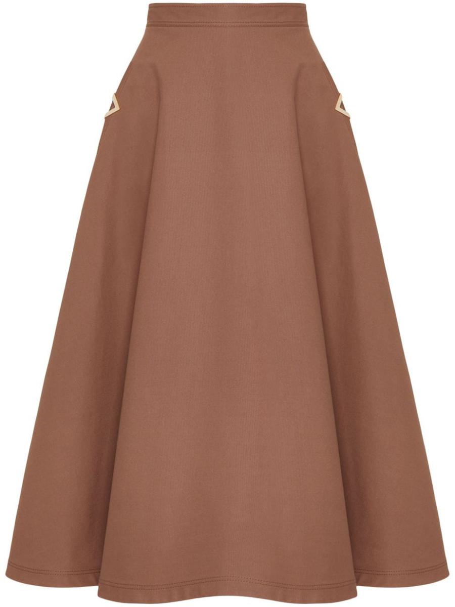 Shop Valentino Skirts In Clay