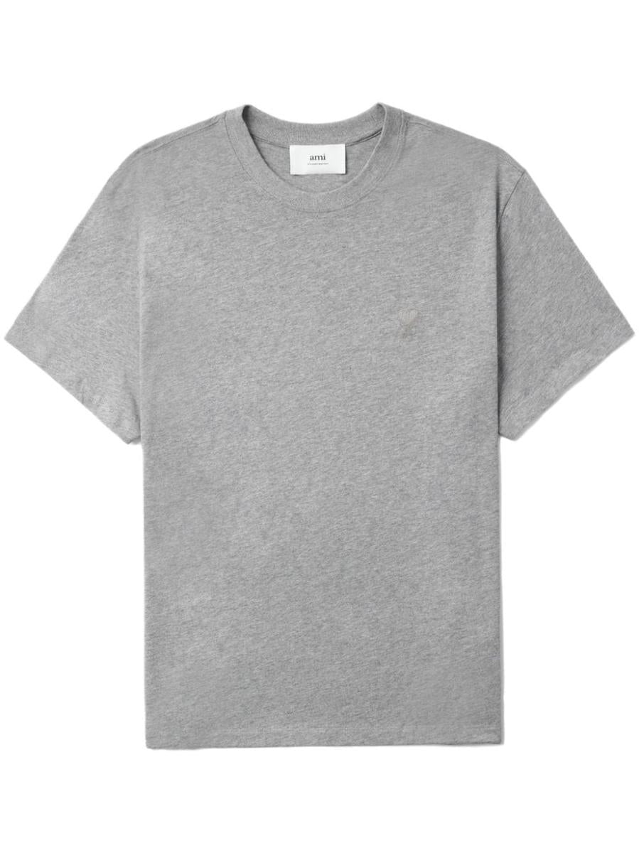 Shop Ami Alexandre Mattiussi Ami Paris T-shirts & Tops In Grey
