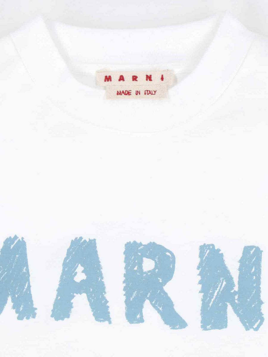 Shop Marni T-shirts And Polos In Lily White