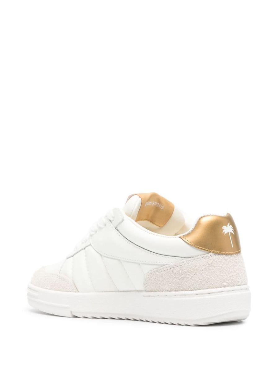 Shop Palm Angels Sneakers In Whitegold