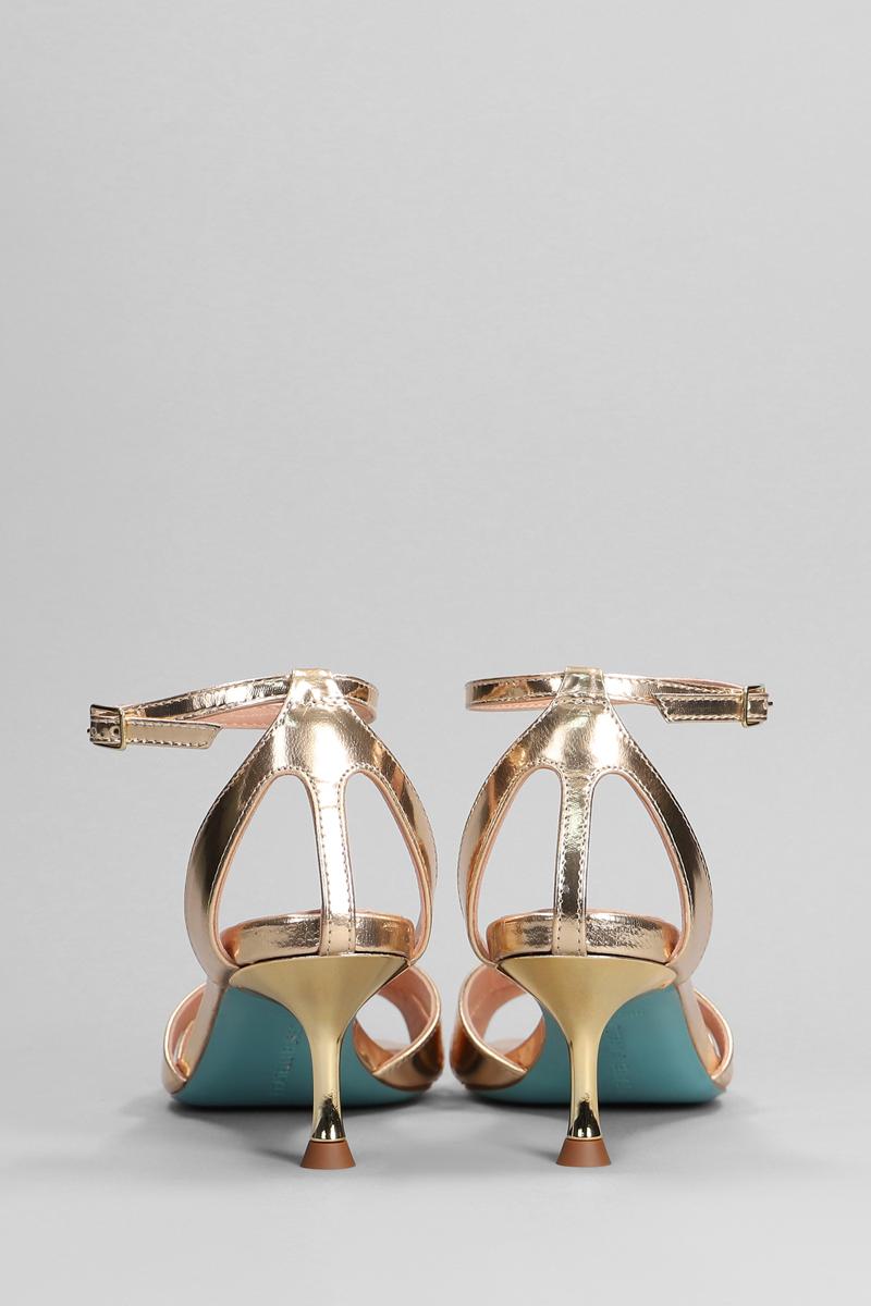 Shop Fratelli Russo Sandals In Gold