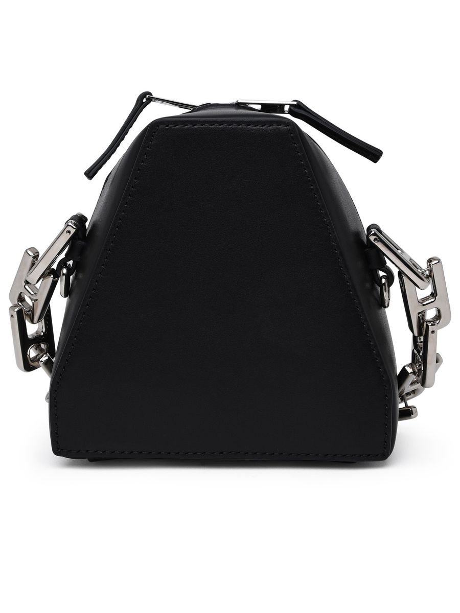 Shop Ambush Small Leather Crossbody Bag In Black