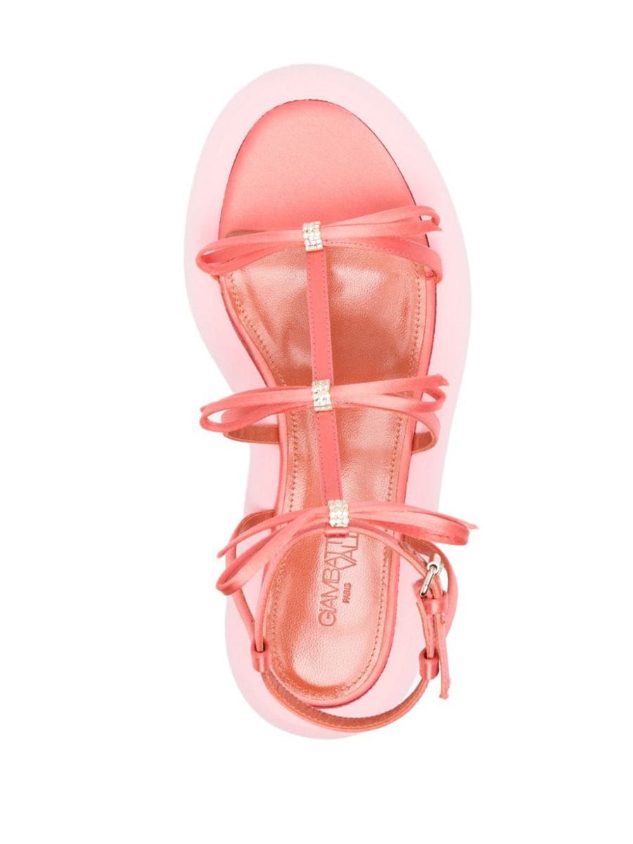Shop Giambattista Valli Sandals In M Orange Pink