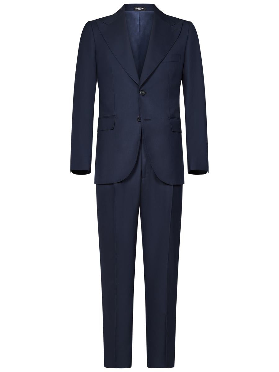 Franzese Collection Franzese Napoli Stefano De Martino Model Suit In Blue