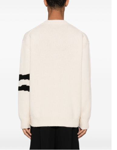 Shop Alexander Mcqueen Sweaters In Cream/black