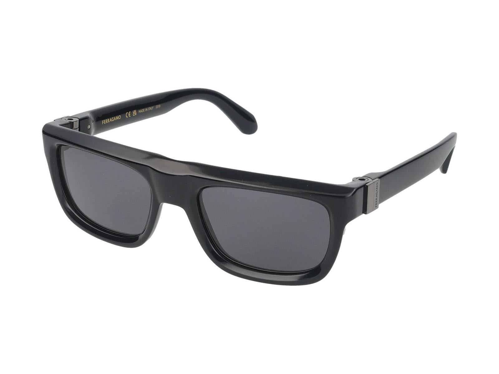 Shop Ferragamo Salvatore  Sunglasses In Black