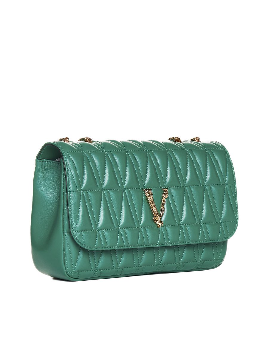 Shop Versace Bags In Green