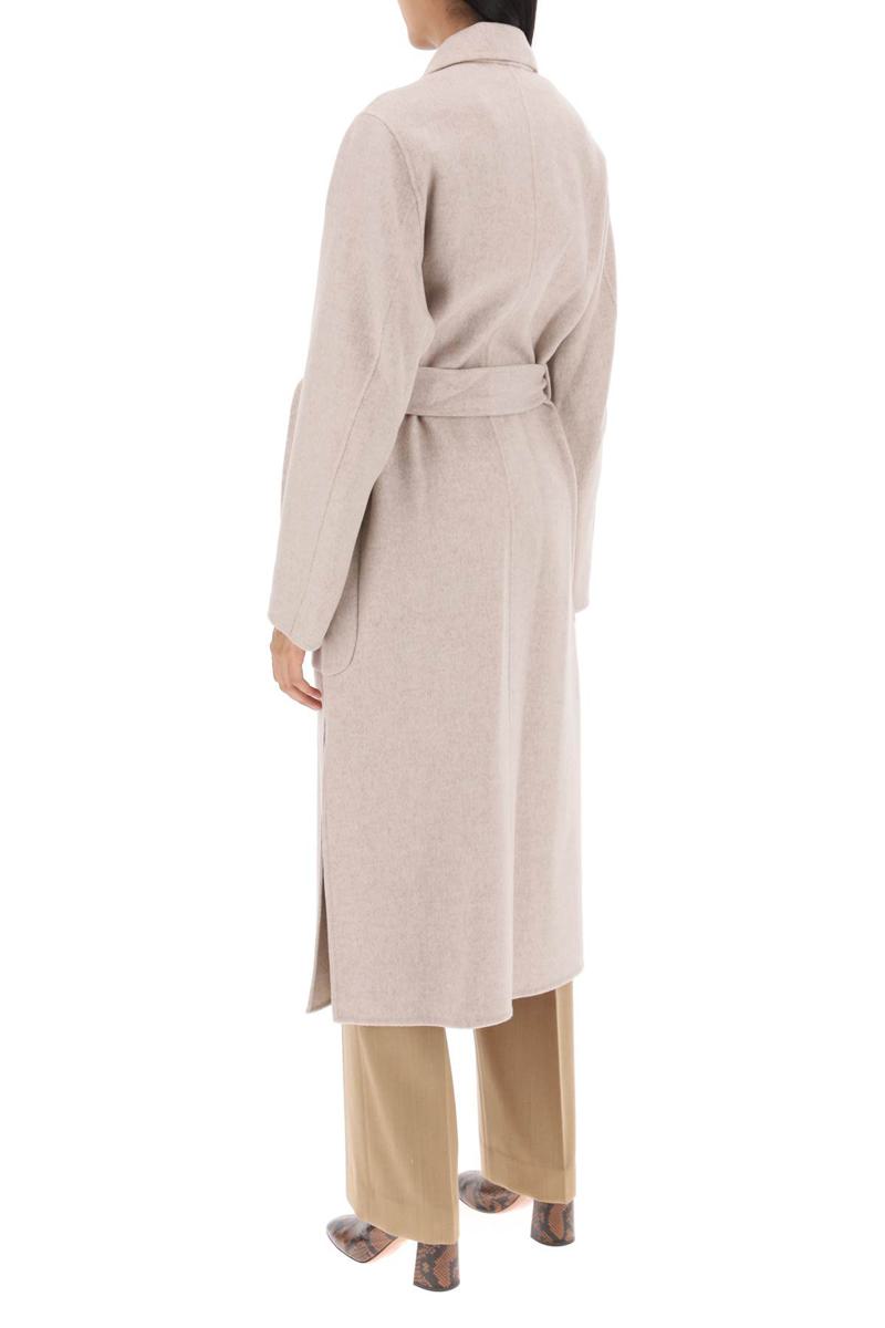 Shop Ivy & Oak Celia Wrap Coat In Beige