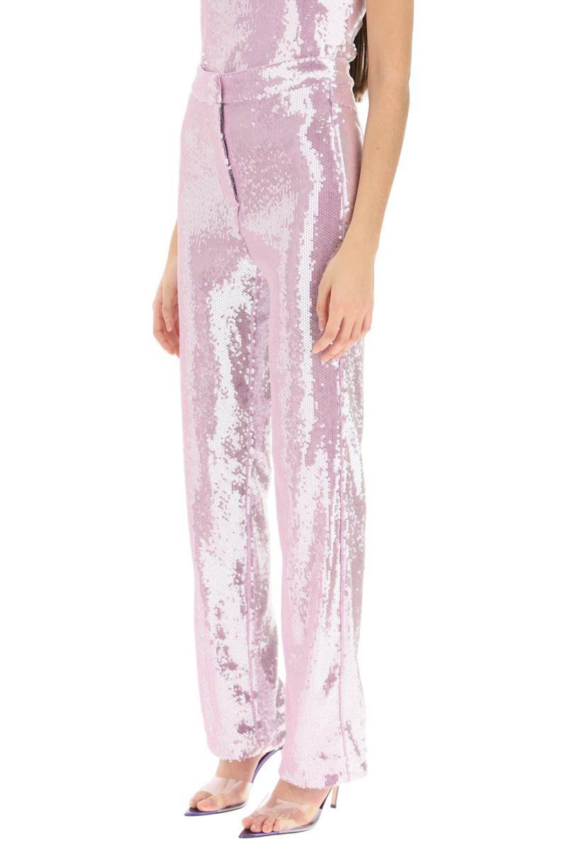 Shop Rotate Birger Christensen 'robyana' Sequined Pants In Viola