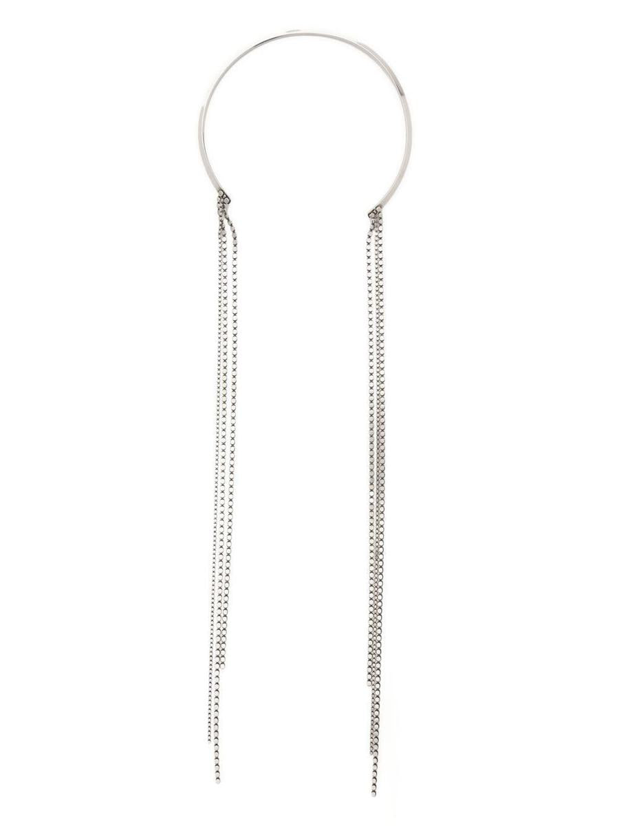 Shop Isabel Marant Necklaces In Metallics