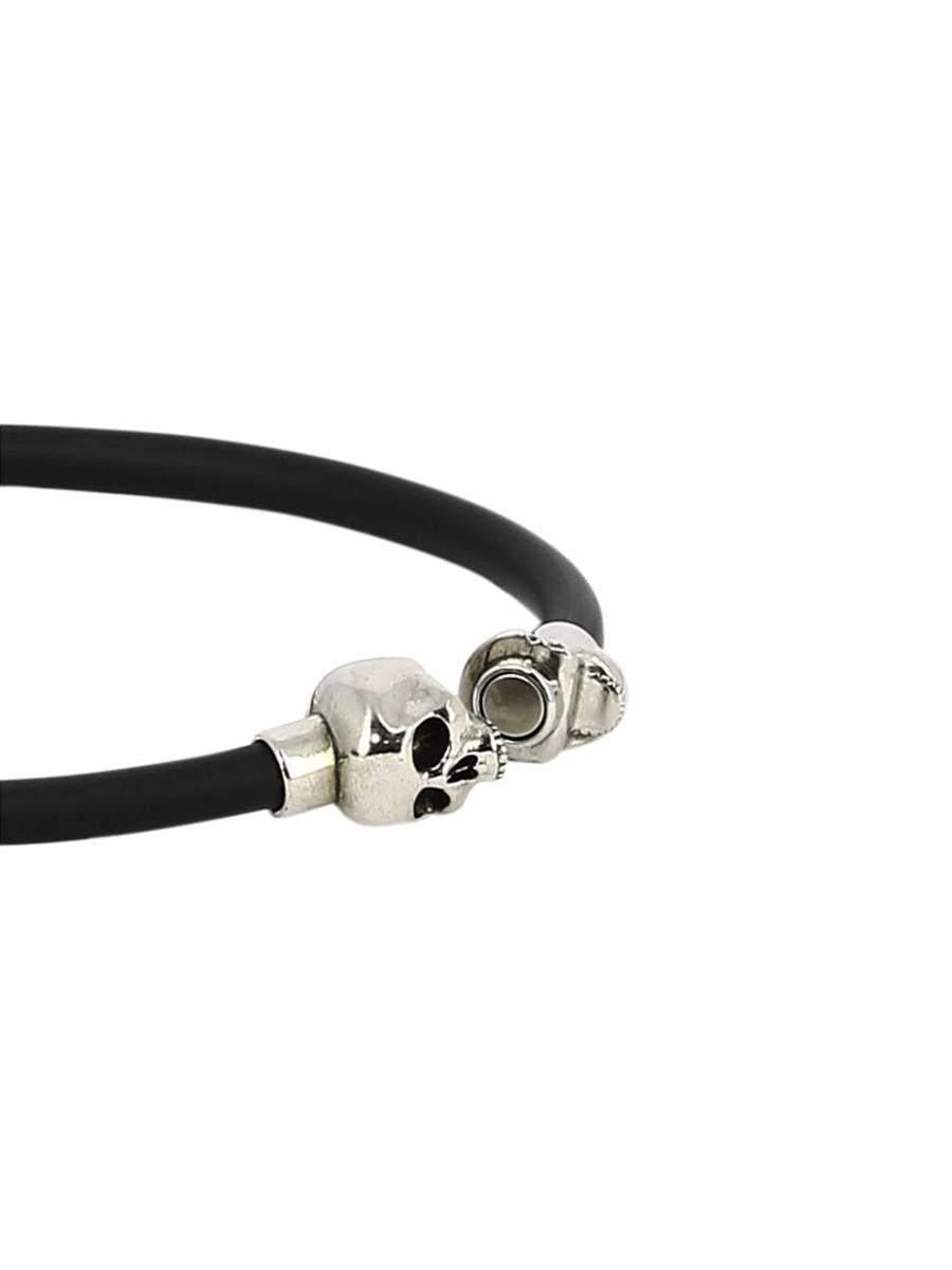 Shop Alexander Mcqueen "skull" Bracelet In Black