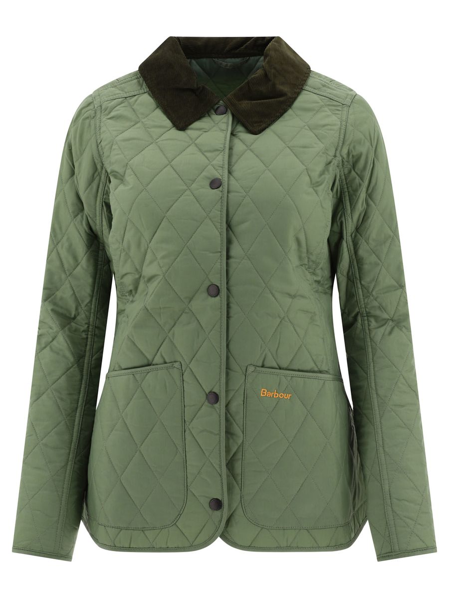 Shop Barbour "annandale" Quilted Jacket In Green