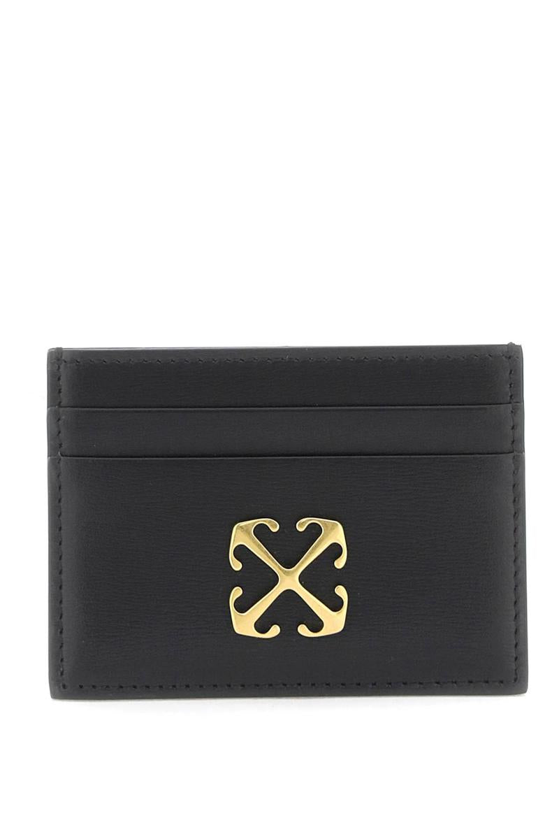 Shop Off-white Jitney Card Holder In Nero