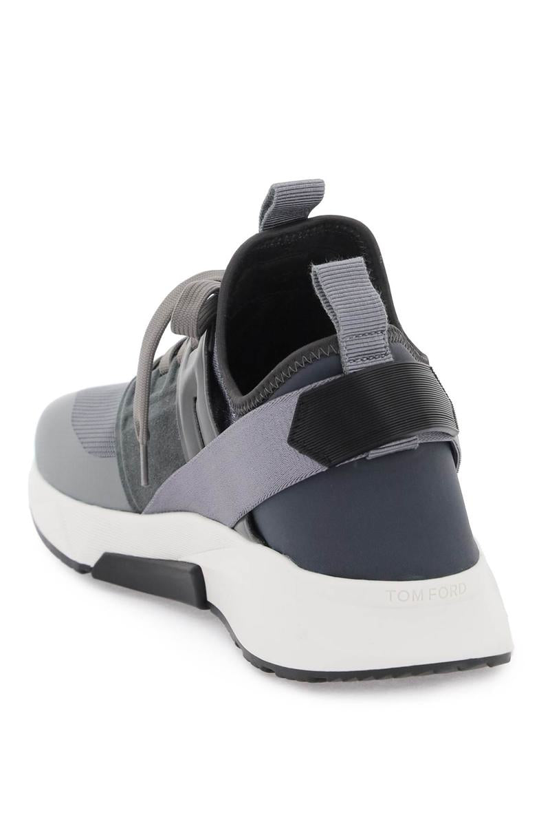 Shop Tom Ford "jago Mesh Sneakers For In Grigio