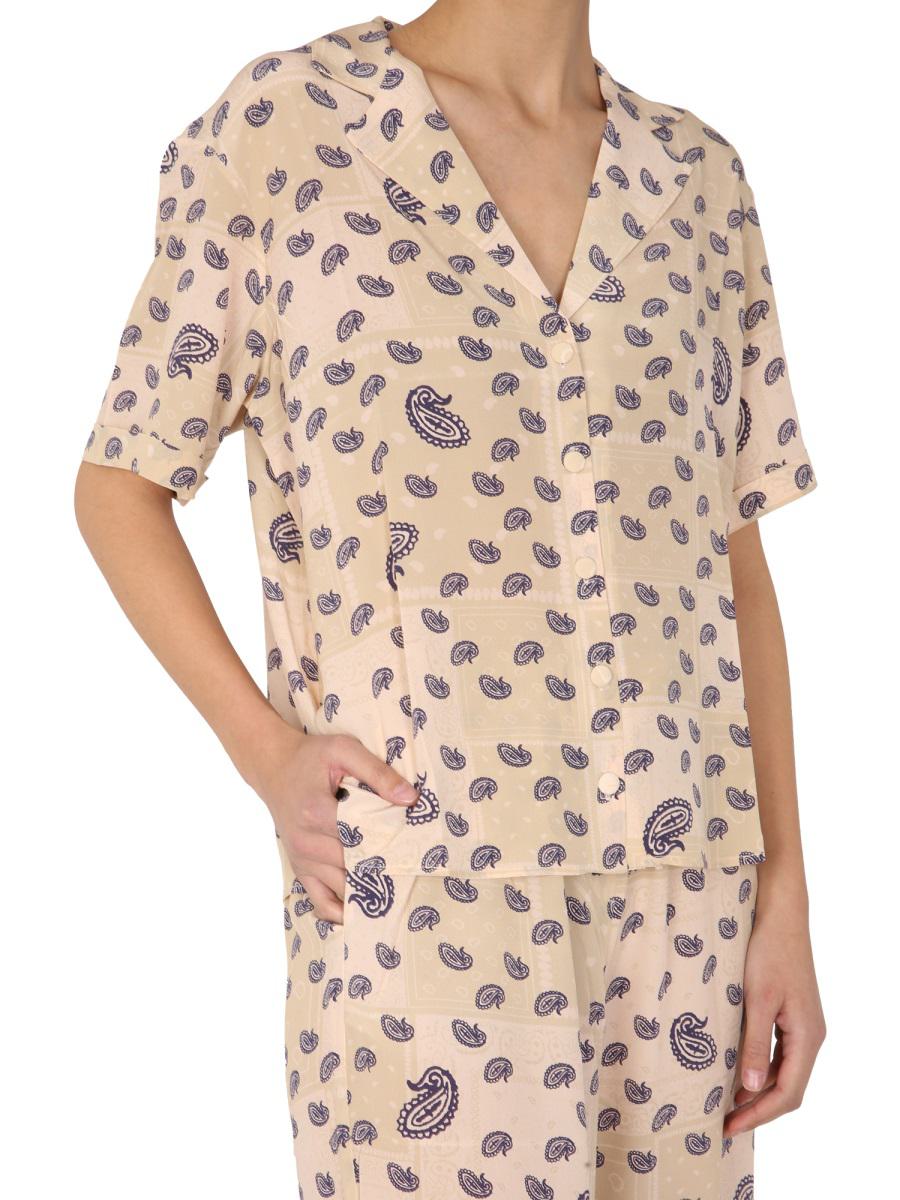 Shop Etre Cecile Être Cécile Paisley Print Shirt In Beige