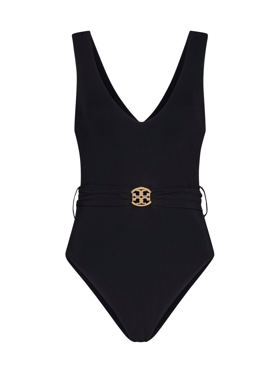 TORY BURCH TORY BURCH 'MILLER PLUNGE' ONE-PIECE SWIMSUIT