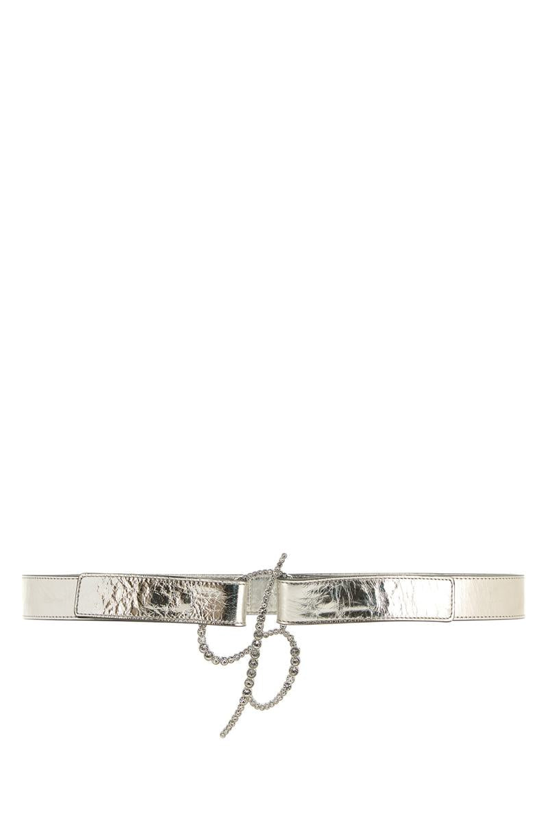 Shop Blumarine Belt In Silver