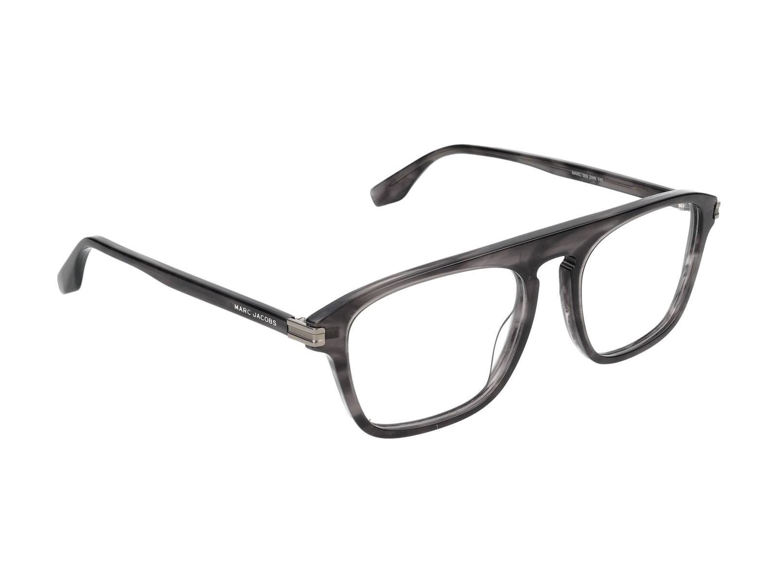 Shop Marc Jacobs Eyeglasses In Grey Horn