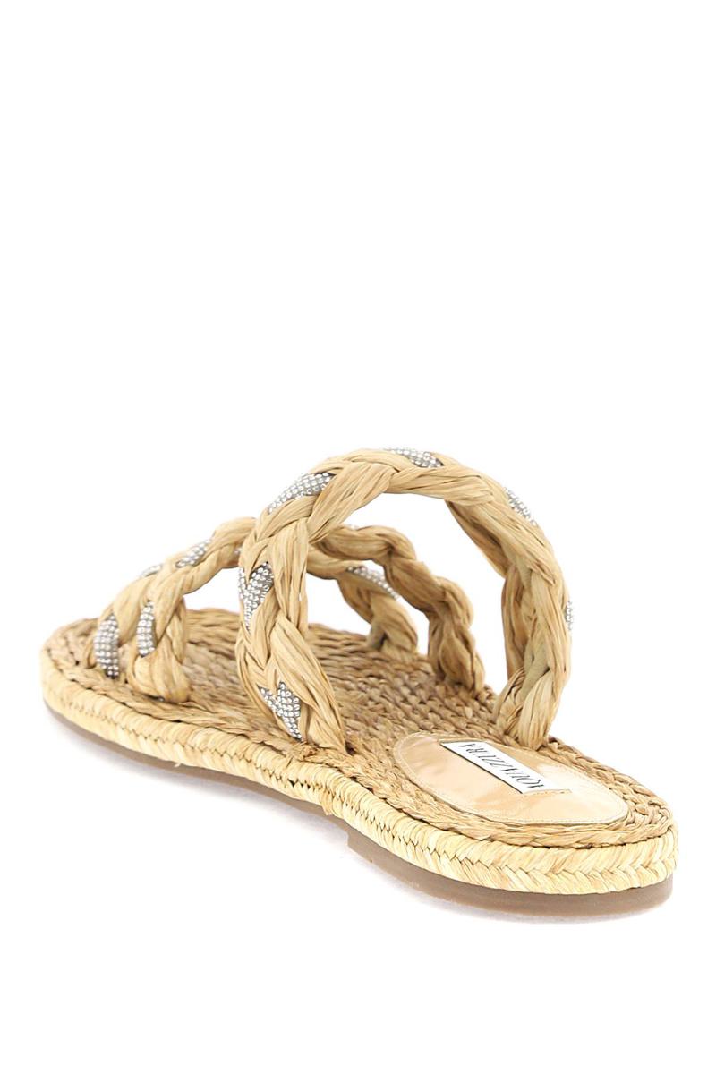 Shop Aquazzura Coastal Flat Esp In Neutro