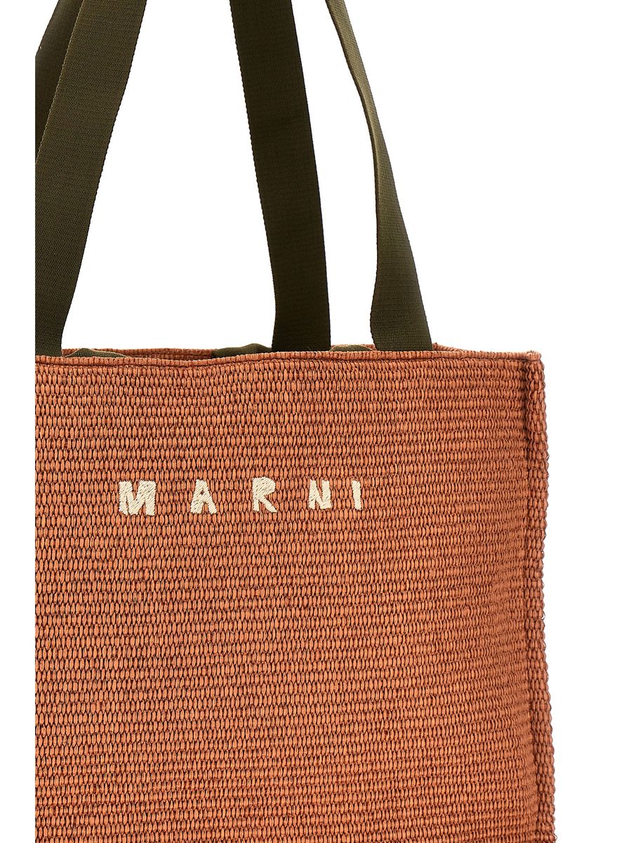 Shop Marni Handbags In Beige